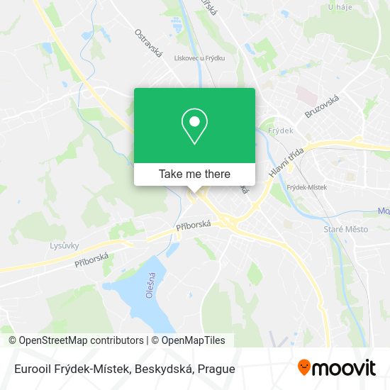 Eurooil Frýdek-Místek, Beskydská map