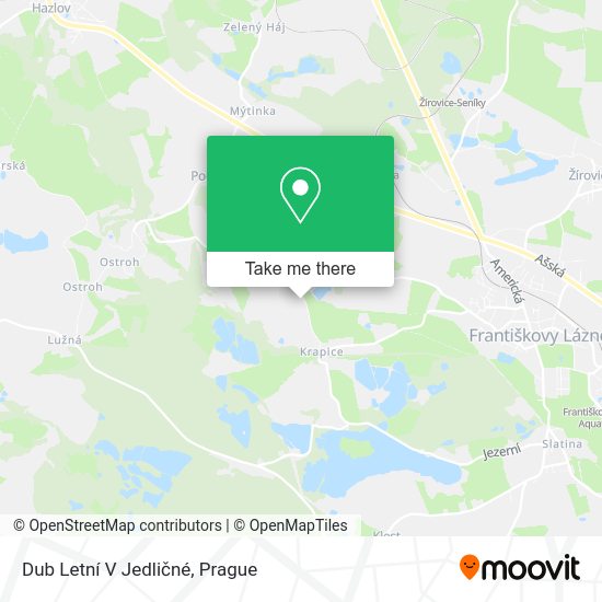 Dub Letní V Jedličné map