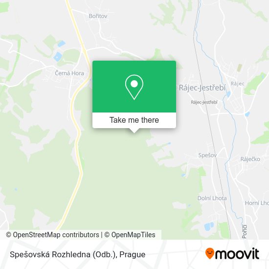 Spešovská Rozhledna (Odb.) map