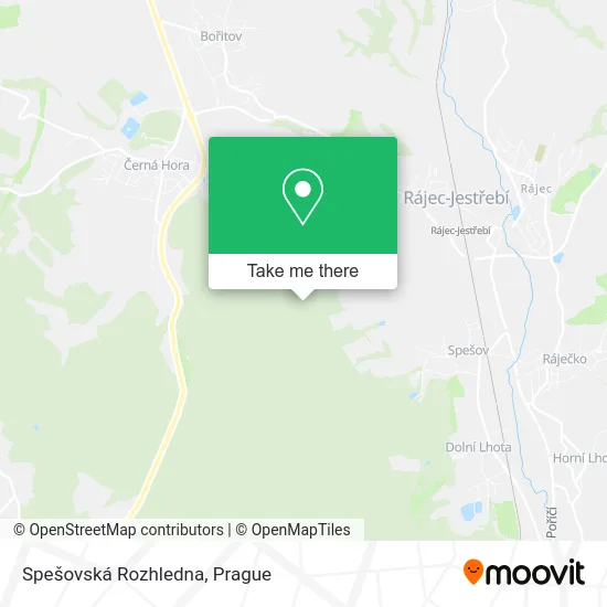 Spešovská Rozhledna map