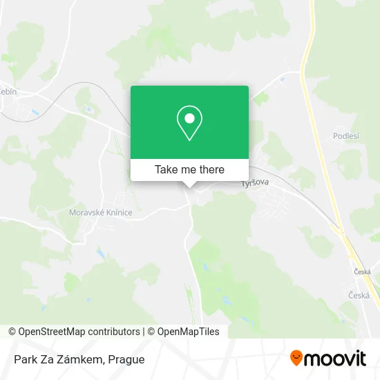 Карта Park Za Zámkem