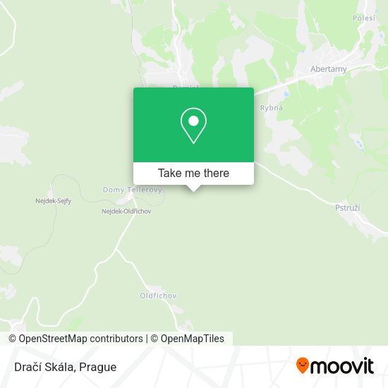 Dračí Skála map