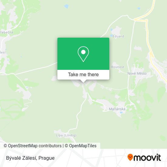 Bývalé Zálesí map