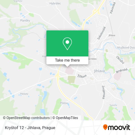 Kryštof 12 - Jihlava map