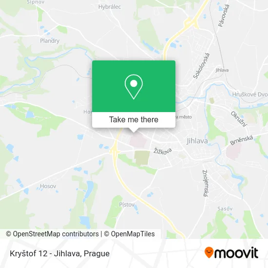 Карта Kryštof 12 - Jihlava