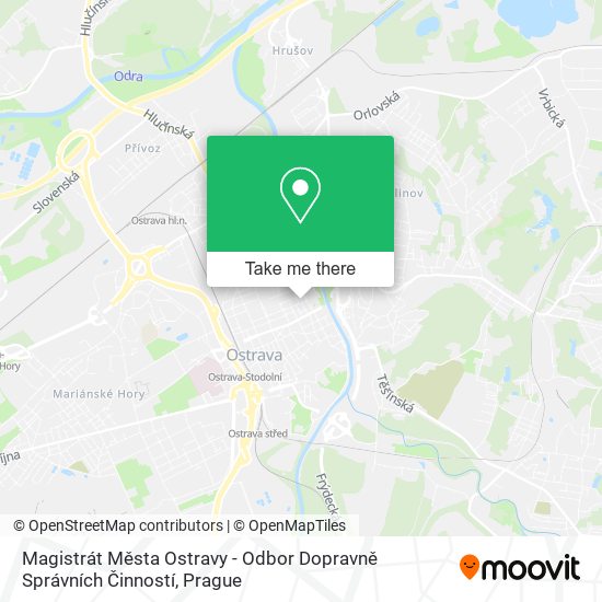 Magistrát Města Ostravy - Odbor Dopravně Správních Činností map