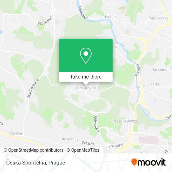 Česká Spořitelna map