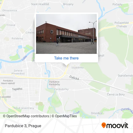 Карта Pardubice 3