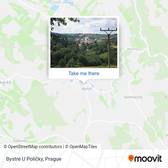 Bystré U Poličky map