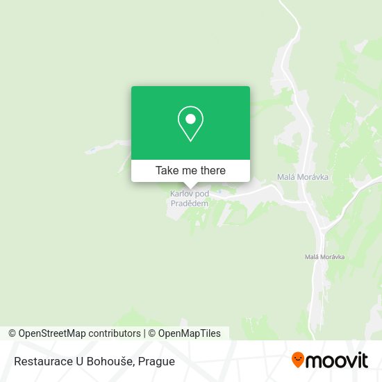Карта Restaurace U Bohouše