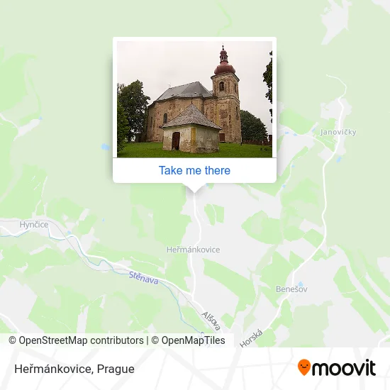 Карта Heřmánkovice