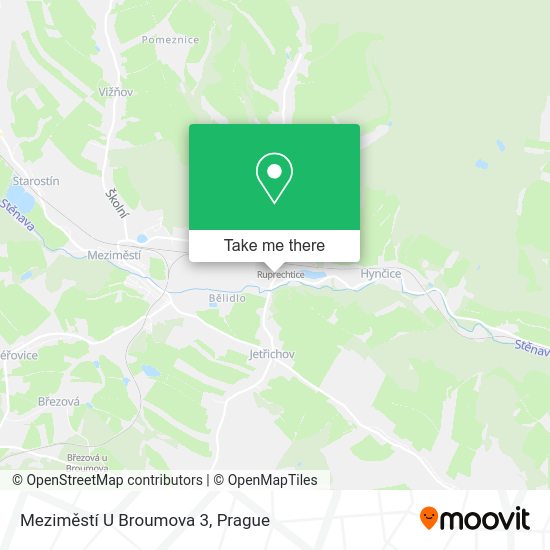 Meziměstí U Broumova 3 map
