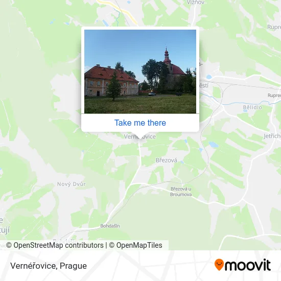 Карта Vernéřovice