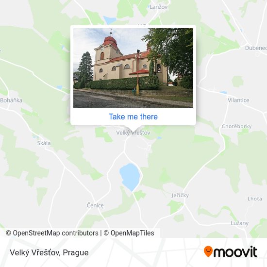 Velký Vřešťov map