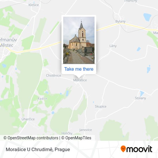 Morašice U Chrudimě map