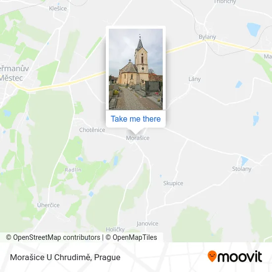 Карта Morašice U Chrudimě