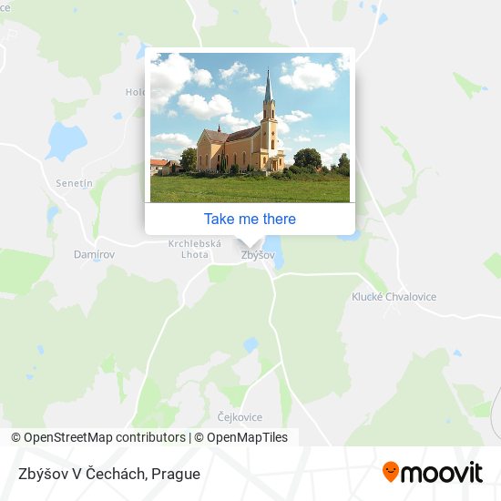 Zbýšov V Čechách map