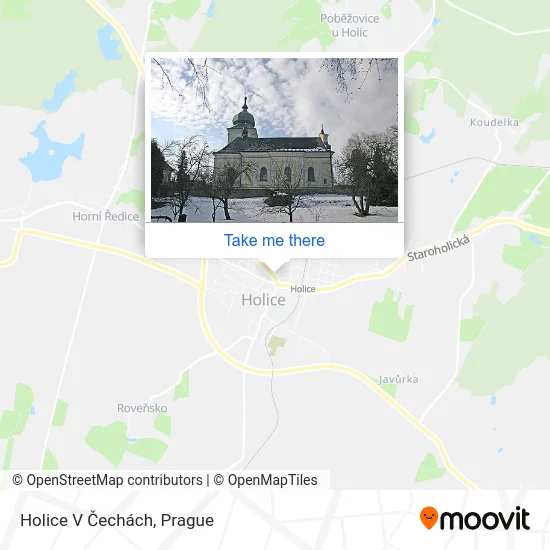 Карта Holice V Čechách