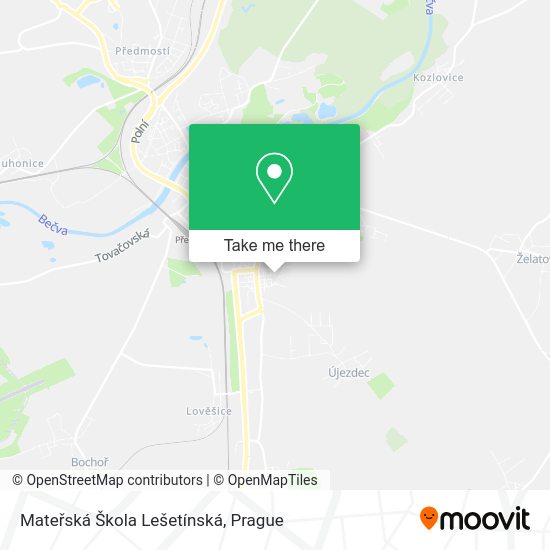 Mateřská Škola Lešetínská map