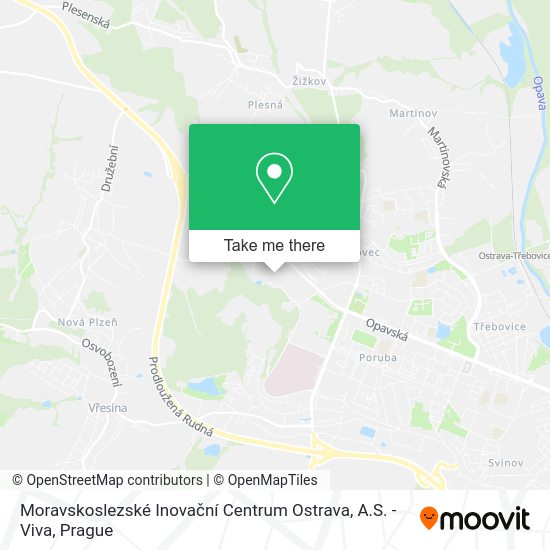 Moravskoslezské Inovační Centrum Ostrava, A.S. - Viva map