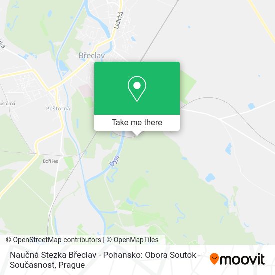 Naučná Stezka Břeclav - Pohansko: Obora Soutok - Současnost map