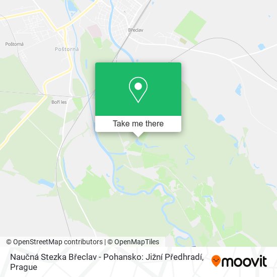 Naučná Stezka Břeclav - Pohansko: Jižní Předhradí map