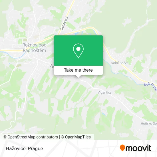 Карта Hážovice