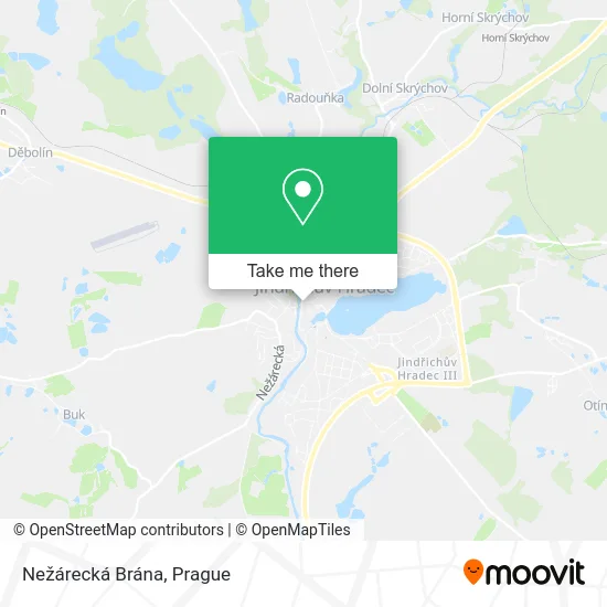 Карта Nežárecká Brána