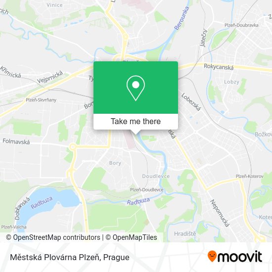 Městská Plovárna Plzeň map