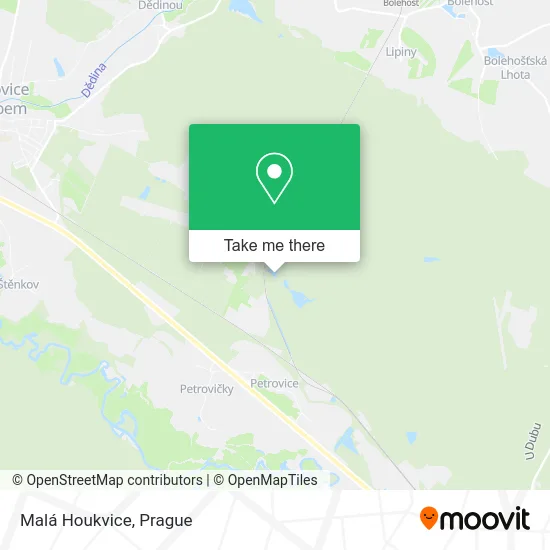 Карта Malá Houkvice