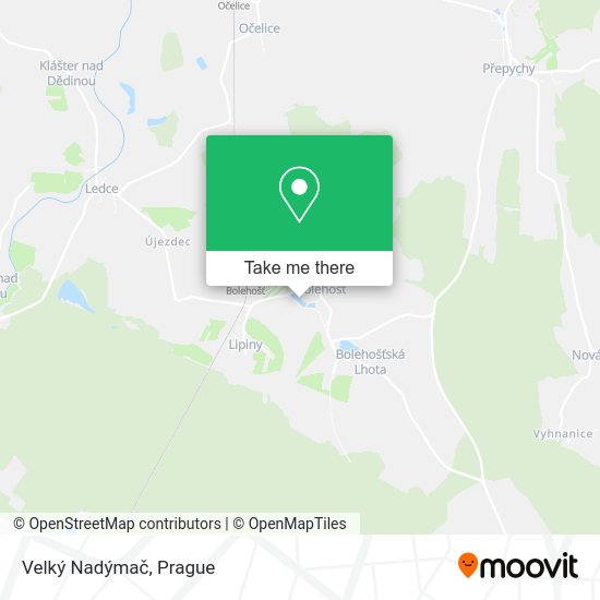 Velký Nadýmač map