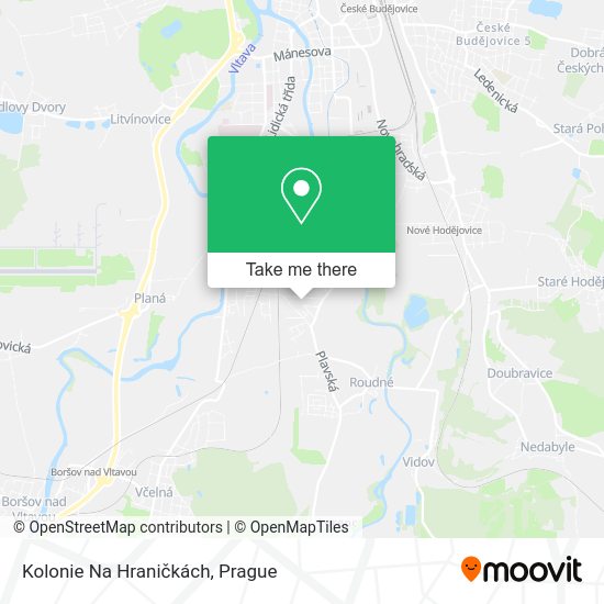 Kolonie Na Hraničkách map
