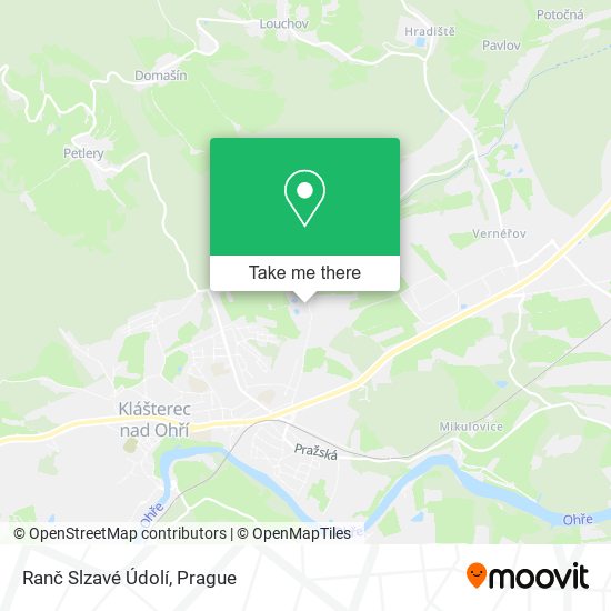 Ranč Slzavé Údolí map