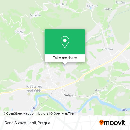 Ranč Slzavé Údolí map