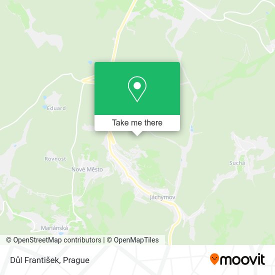 Důl František map