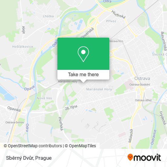 Sběrný Dvůr map
