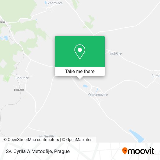 Sv. Cyrila A Metoděje map