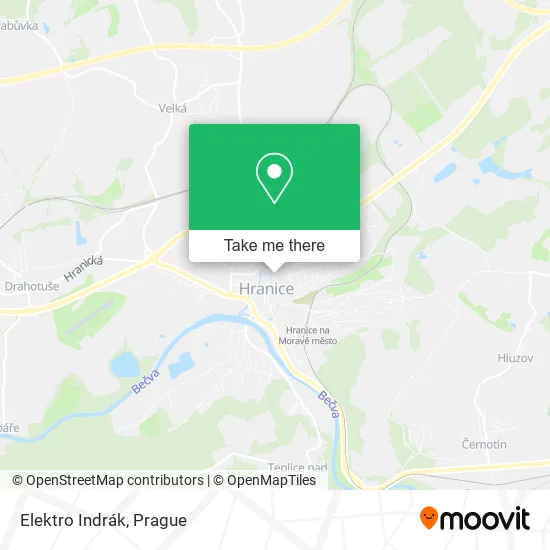 Карта Elektro Indrák