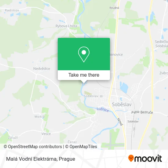 Карта Malá Vodní Elektrárna