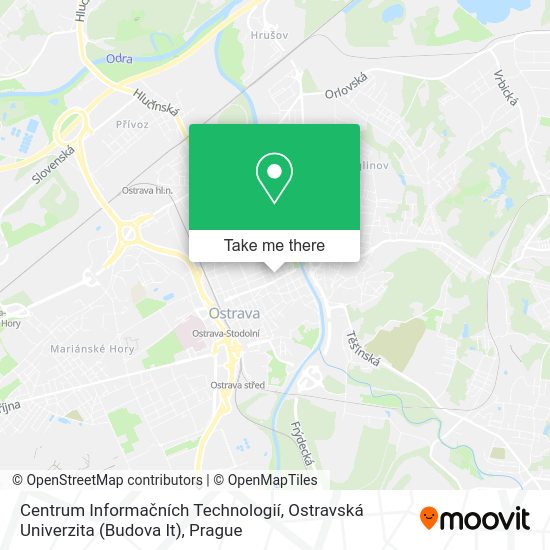 Centrum Informačních Technologií, Ostravská Univerzita (Budova It) map