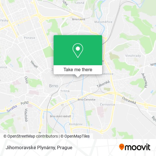 Jihomoravské Plynárny map