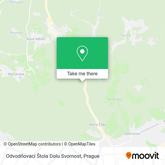 Odvodňovací Štola Dolu Svornost map
