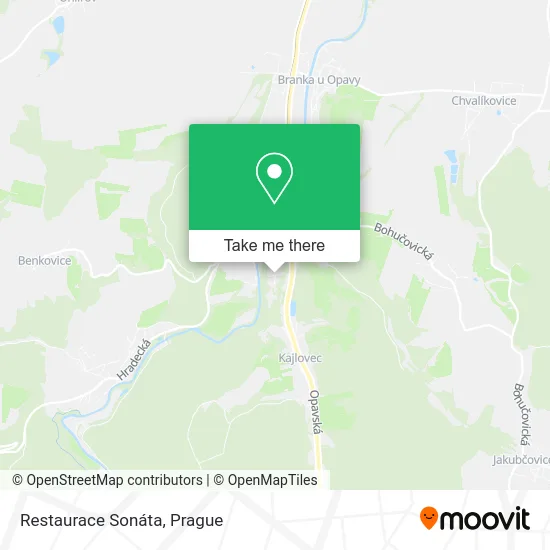 Карта Restaurace Sonáta