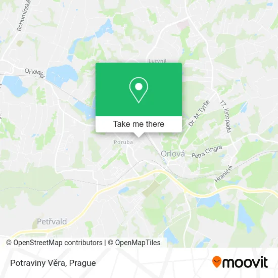 Карта Potraviny Věra