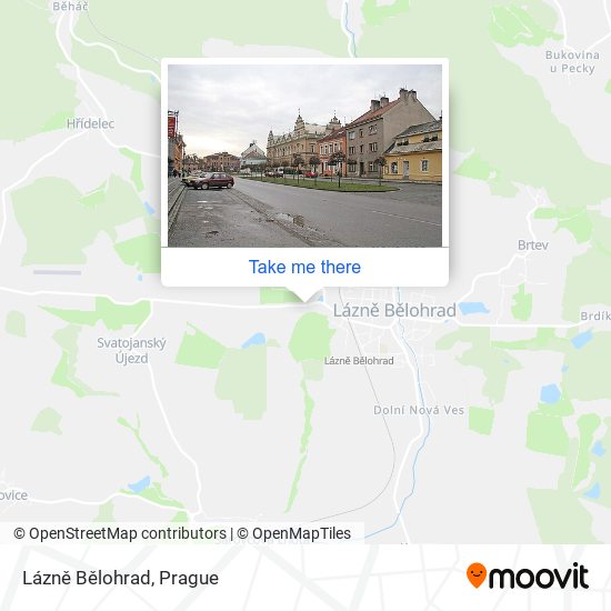 Lázně Bělohrad map