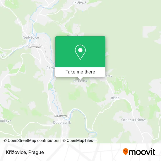 Křížovice map