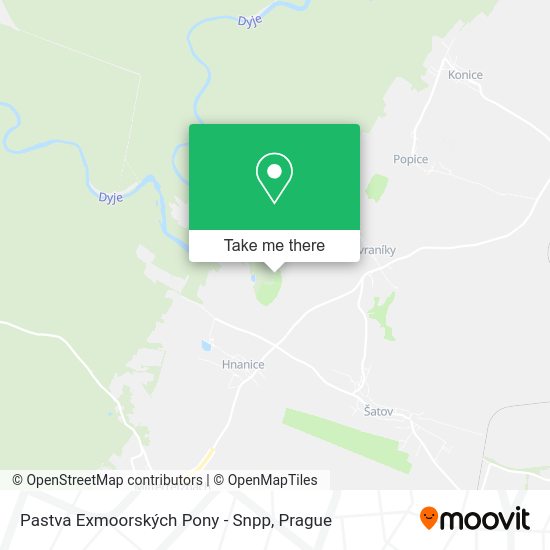 Pastva Exmoorských Pony - Snpp map