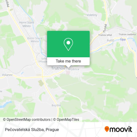 Карта Pečovatelská Služba