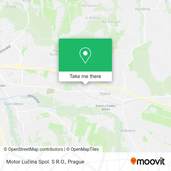 Карта Motor Lučina Spol. S R.O.