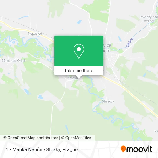 Карта 1 - Mapka Naučné Stezky